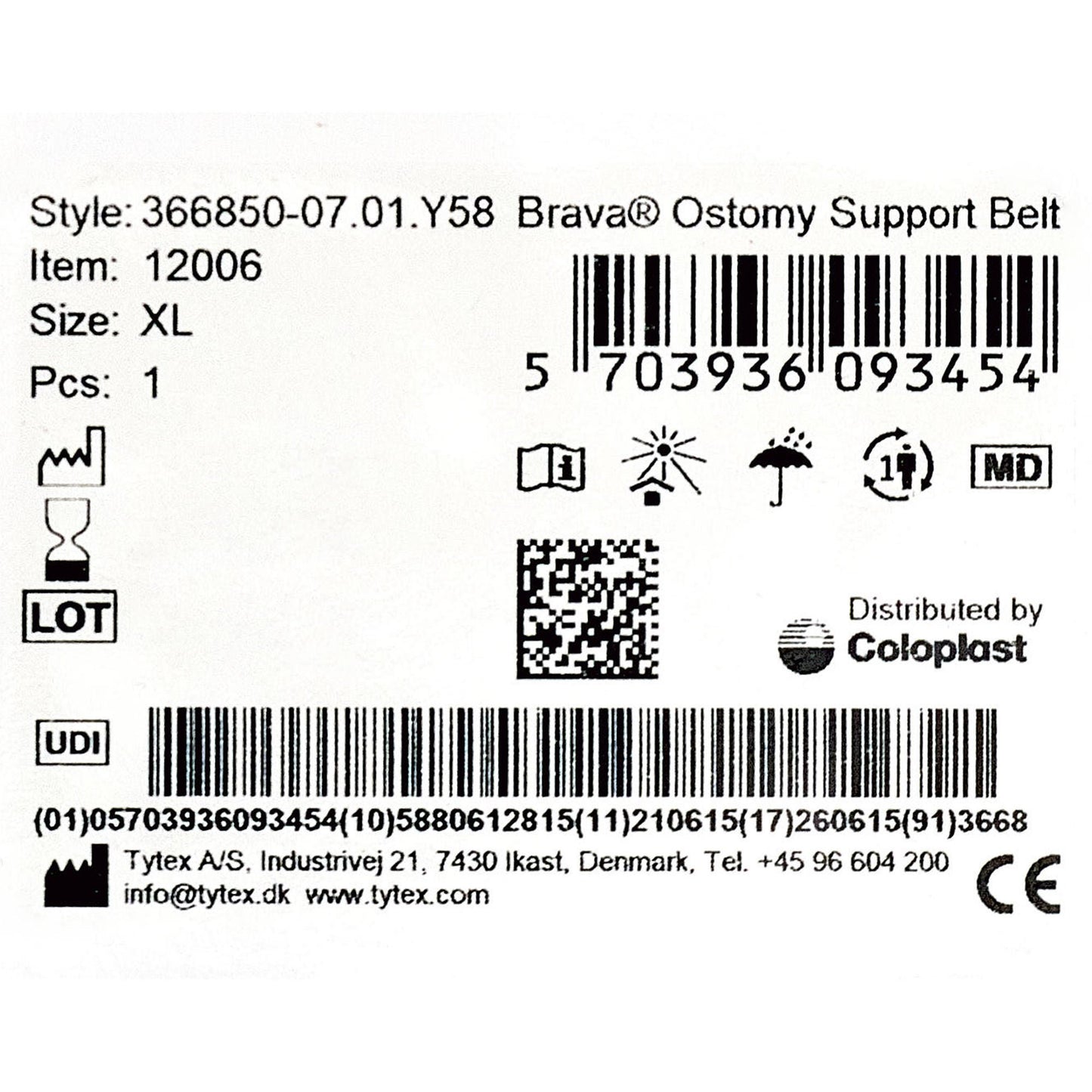 BELT, OSTOMY BRAVA SUPPORT XLG(1/BX)