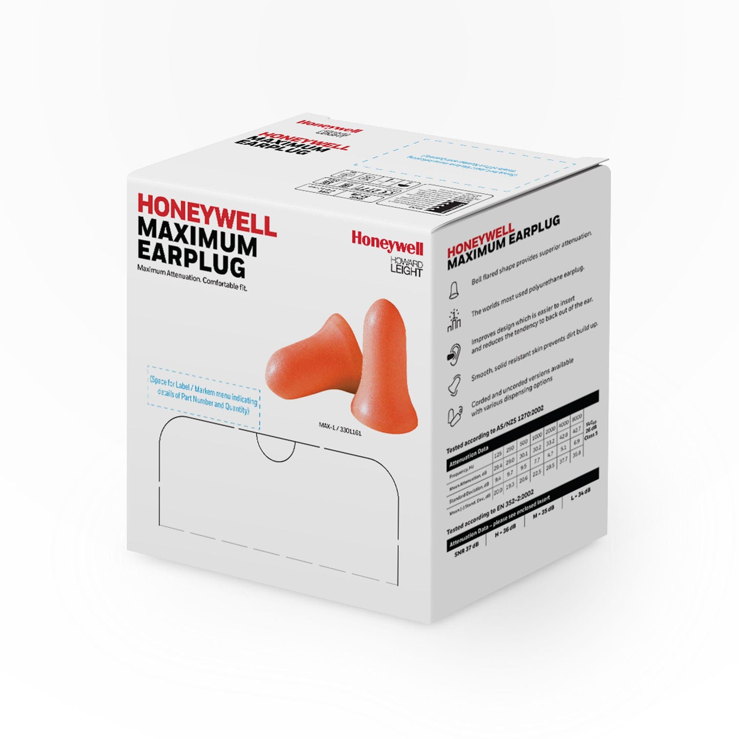 EARPLUG, MAX FOAM ORG (200/BX 10BX/CS) SPERAN