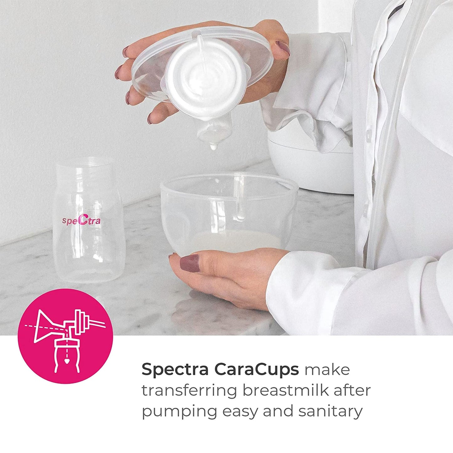 INSERT, WEARABLE MILK COLLECTION CARA CUPS 28MM