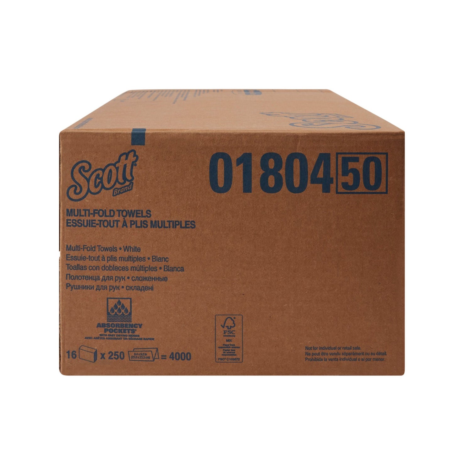 TOWEL, PAPER MULTI-FOLD (250/PK 16PK/CS)