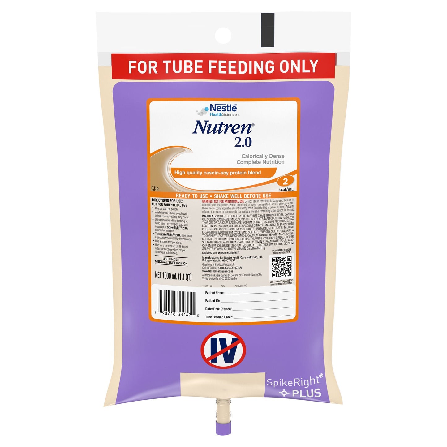 NUTREN 2.0, ULTRAPAK 1000ML (6/CS)