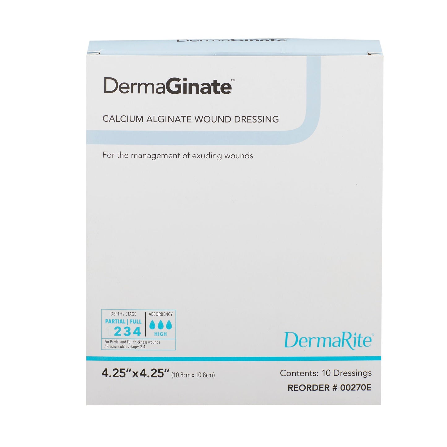 DRESSING, DERMAGINATE 4.25"X4.25" (10/BX)