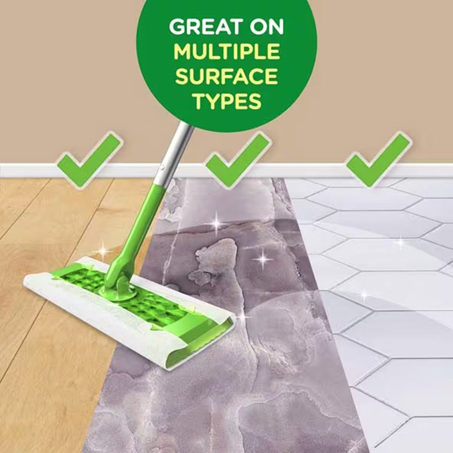CLOTH, SWIFFER WET FRESH SCENTREFILL WHT 8X10" (12BX 6BX/CS)