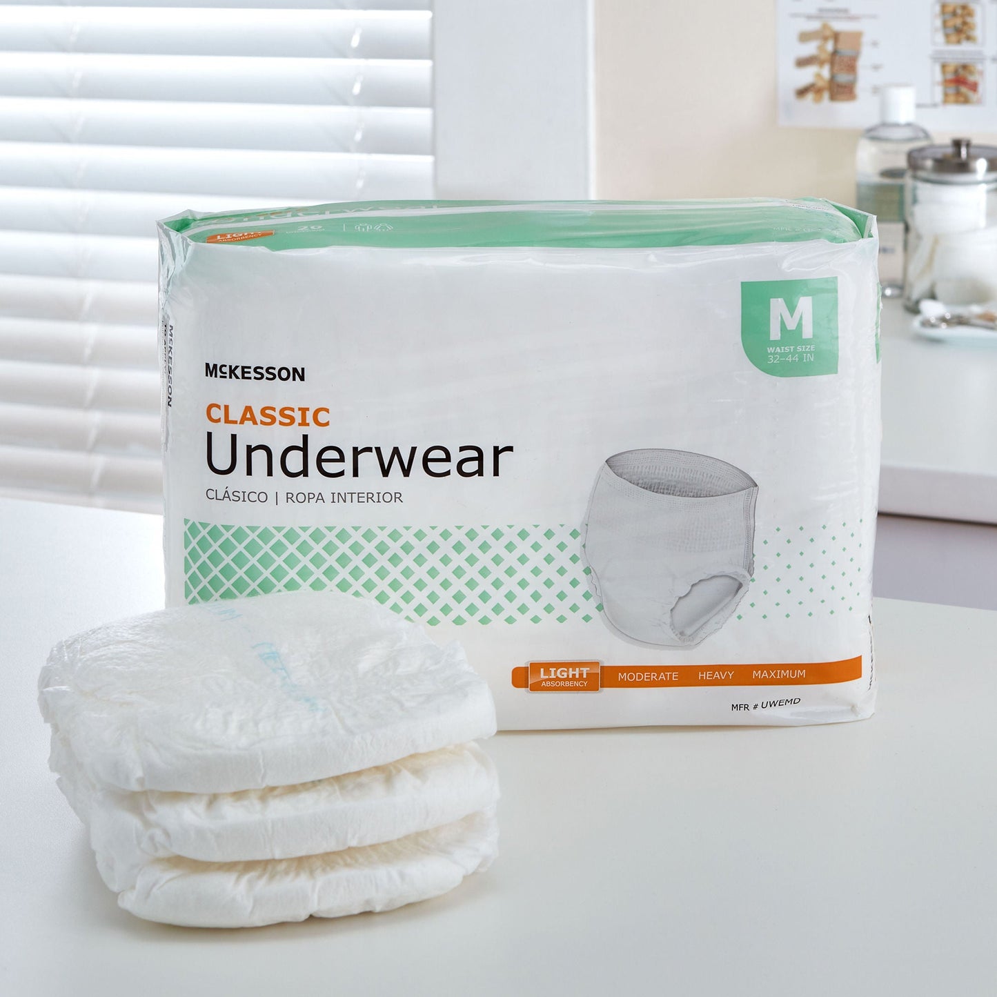 UNDERWEAR, CLASSIC MED 32-44 (20/BG 4BG/CS)