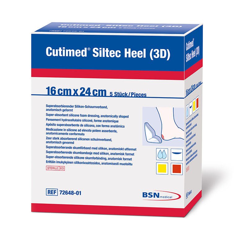 DRESSING, GAUZE CUTIMED SILTECHEEL 3D STR 6.5X9.5 (5/BX)