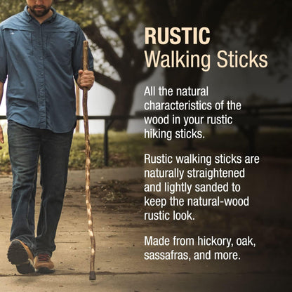 STICK, WALKING IRONWOOD HIKING/TREKKING BRAZOS FREE FORM 58"