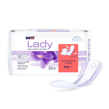 PAD, SENI LADY MODERATE LONG (26/PK 6PK/CS)