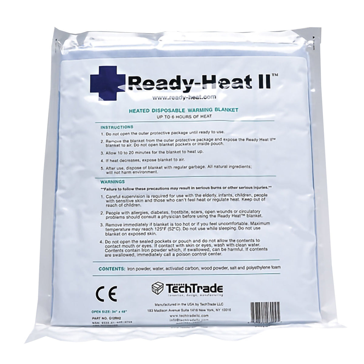 READY-HEAT II 34" X 48" 8/CS