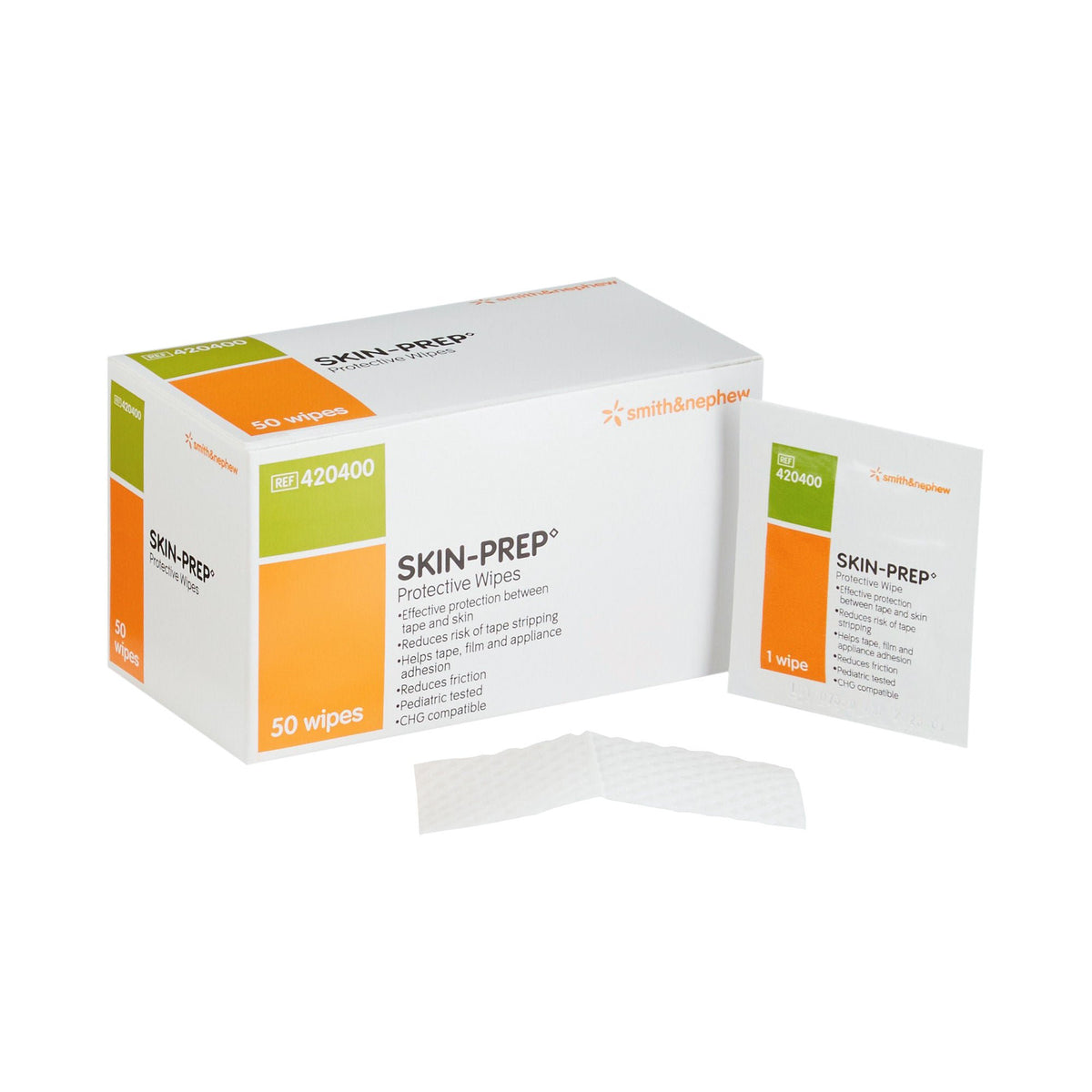 WIPE, SKIN PREP PROT DRSNG (50/BX)