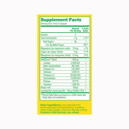 SUPPLEMENT, TAB CULTURELLE GAS& BLOATING (30/BX 24BX/CS)