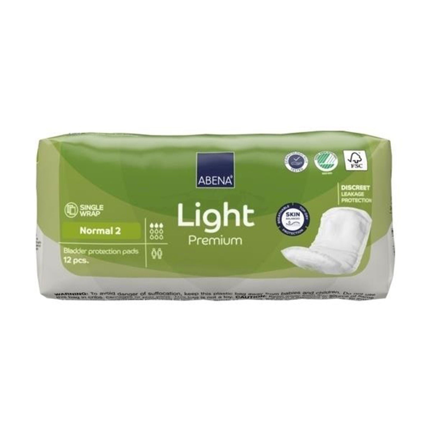 PAD, INCONT ABENA LT PREM ADLTNORMAL 2 (12/PK 12PK/CS)