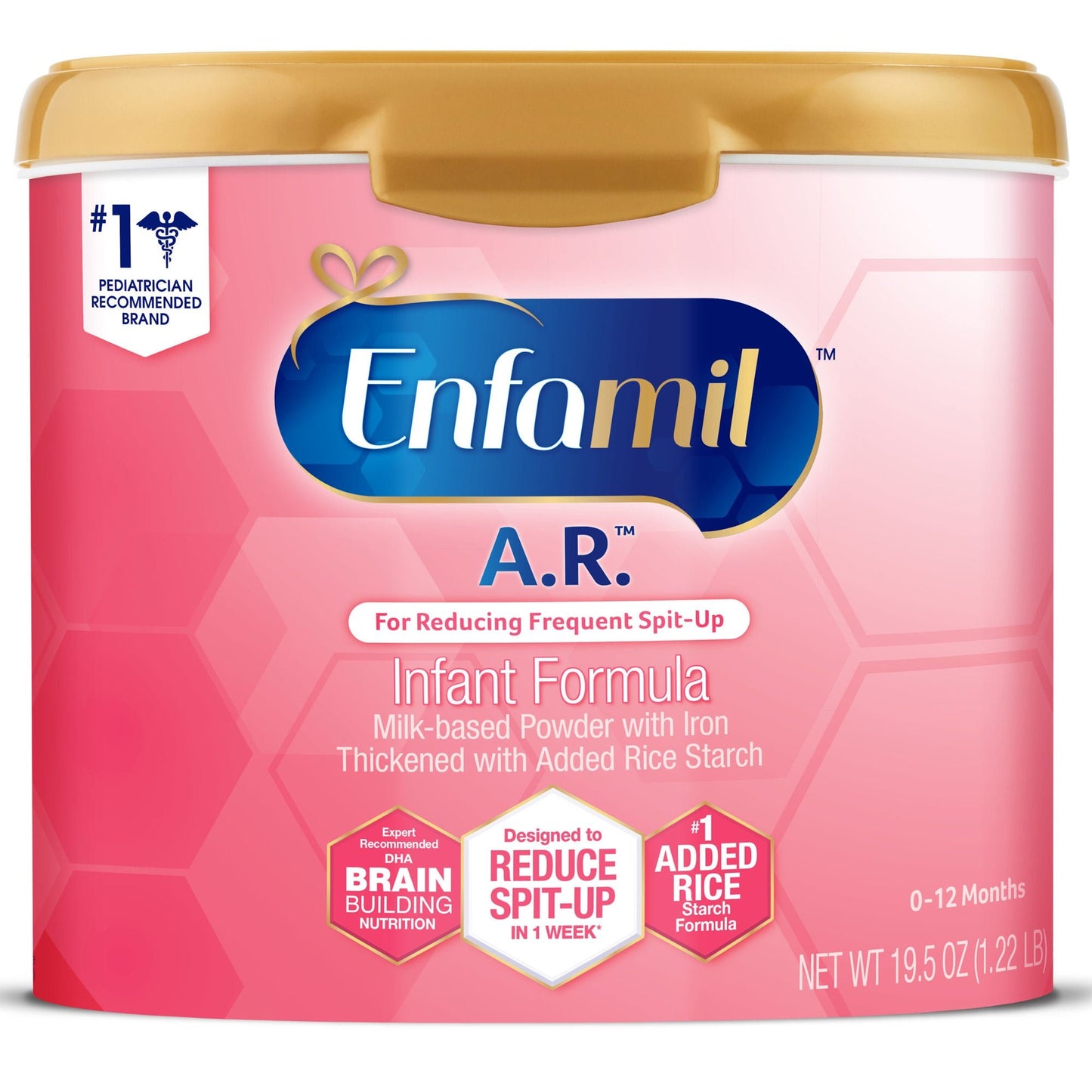 ENFAMIL, A.R. PWDR 19.5OZ TUB (4/CS)