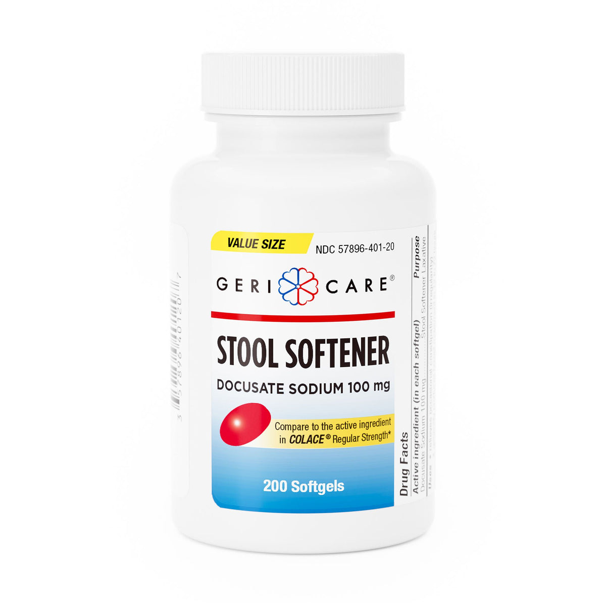 LAX DSS, SOFT GEL 100MG (200/BT 12BT/CS)