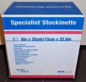 STOCKINETTE, 6"X25YDS (1RL/BX 6BX/CS)