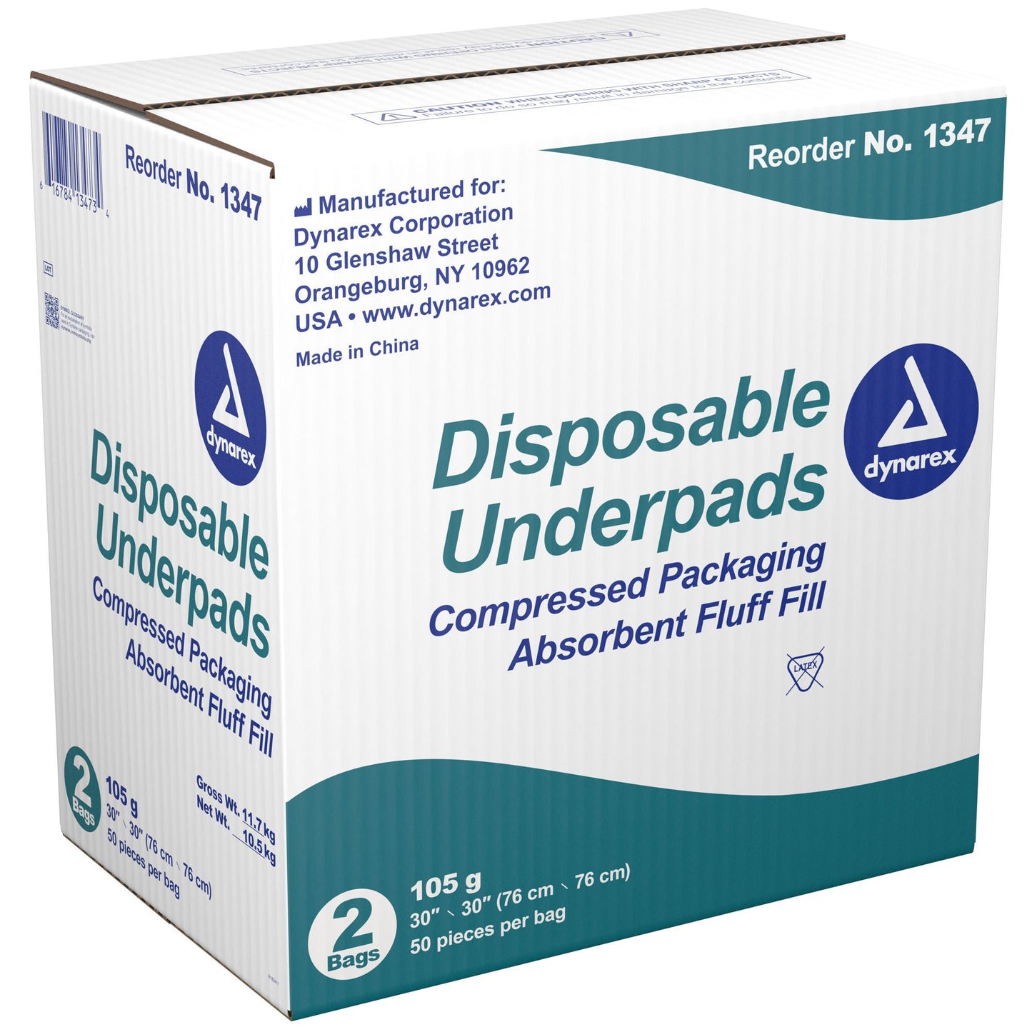 UNDERPAD, INCONT N/SKD DISP 105GM 30X30" (50/PK 2PK/CS