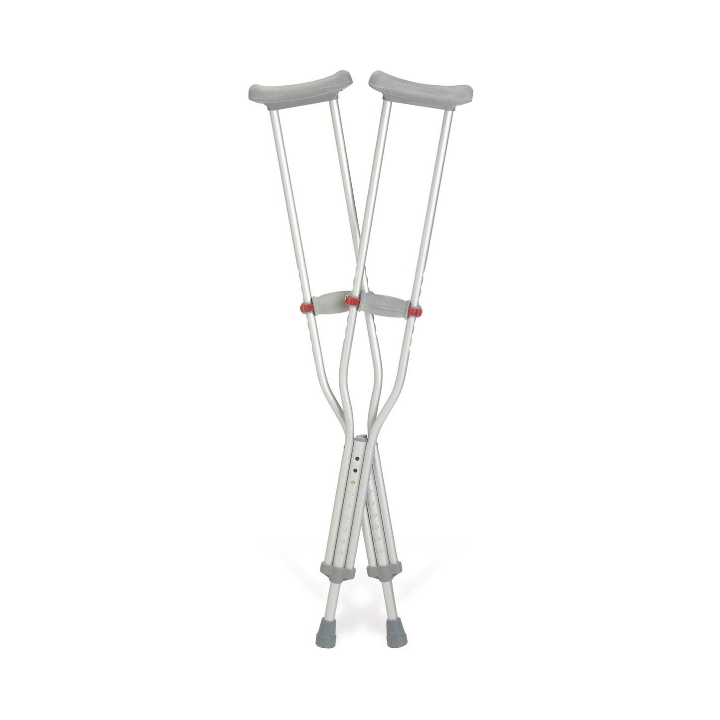 CRUTCH, ALUM RED DOT ADJ ADLT 275LB 44-52" (8PR/CS