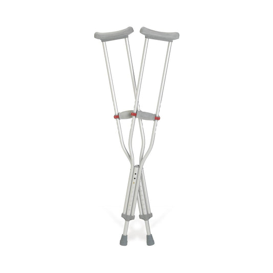 CRUTCH, ALUM RED DOT ADJ ADLT 275LB 44-52" (8PR/CS