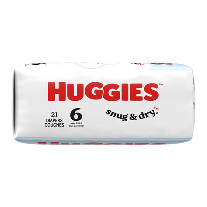 DIAPER, HUGGIES SNUG&DRY JUMBOPK SZ6 (21/PK 4PK/CS)