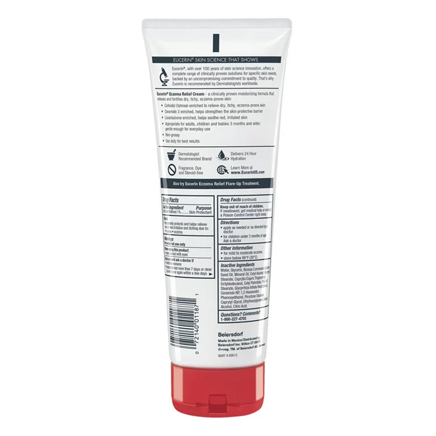 EUCERIN, CRM ECZEMA RELIEF 8OZ