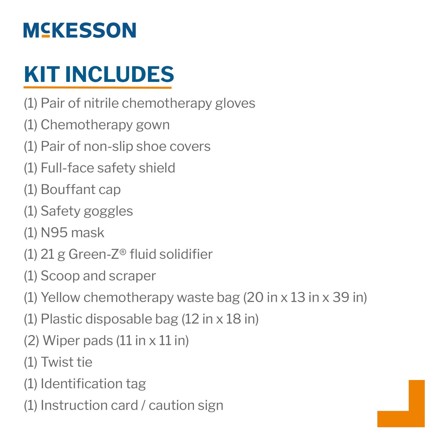 SPILL KIT, HAZARDOUS DRUG (12/CS)