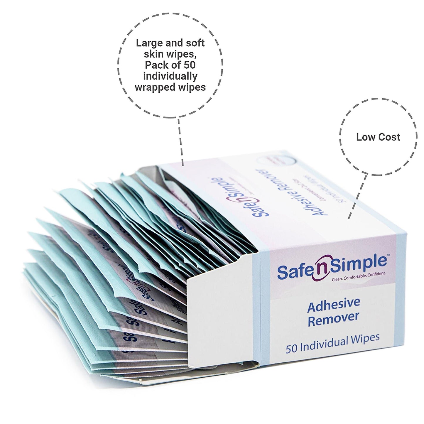 WIPES, ADH REMOVER STOMA CARE 50/BX 200BX/CS