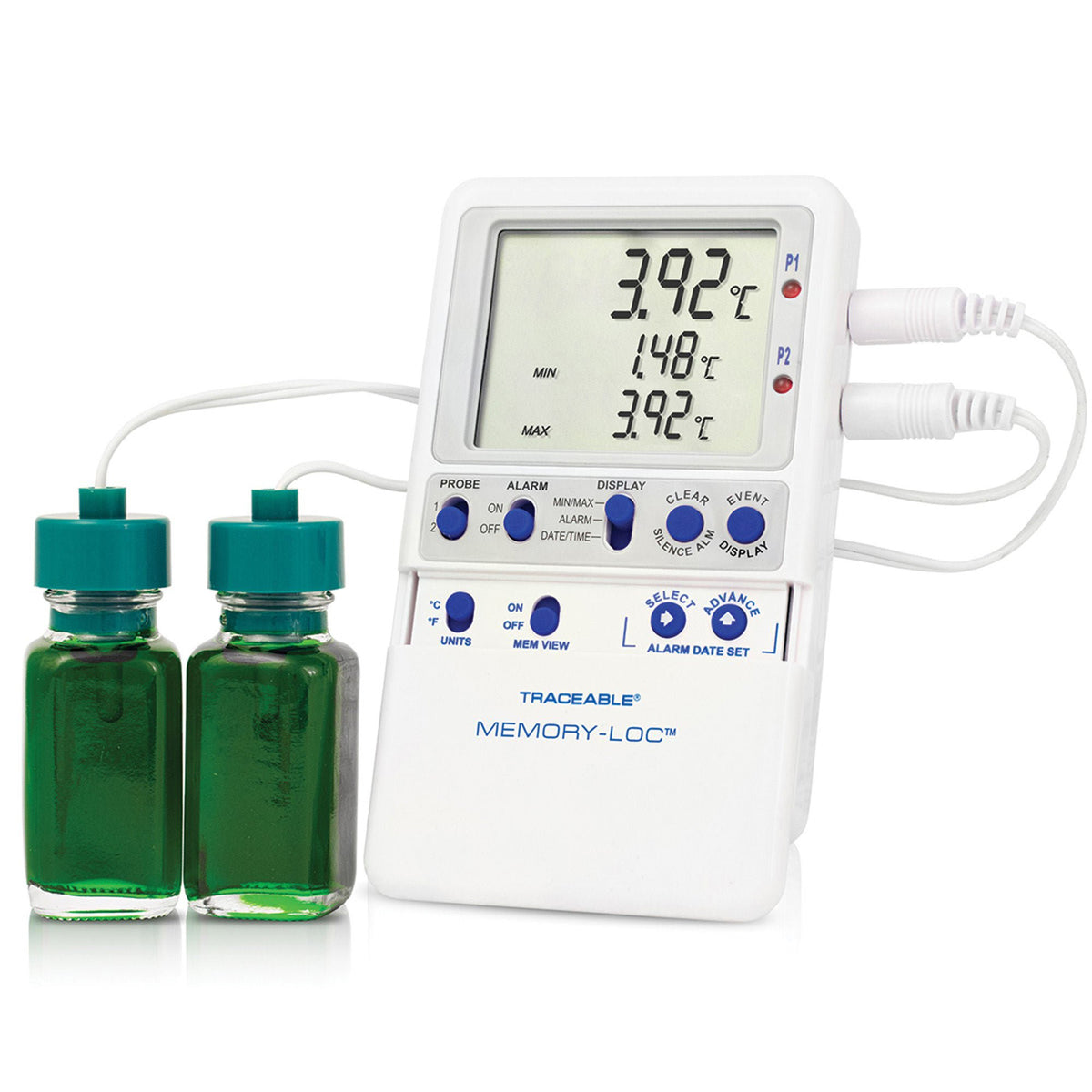 THERMOMETER TRACEABLE MEMORY LOC W/2 BOTTLE PROBES CT3