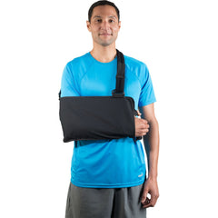 SHOULDER IMMOBILIZER, COTTON DLX BLK LG