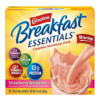 CARNATION, PDR INSTANT BREAKFAST STRWBRY (10/BX 6BX/CS)