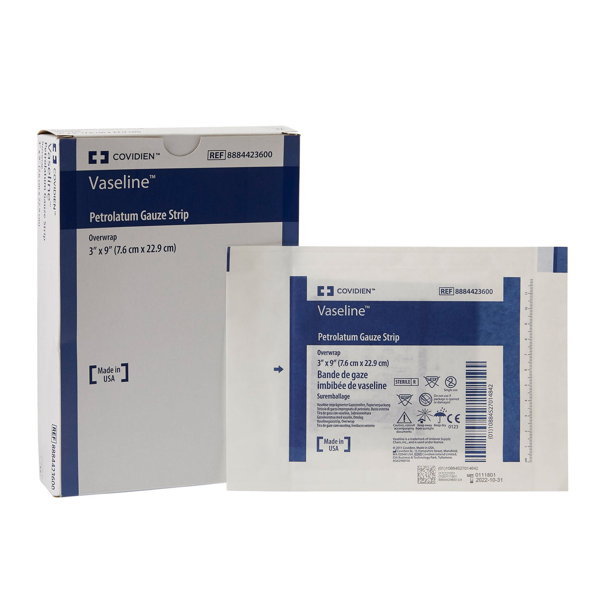 DRESSING, VASELINE FOIL OVRWRAP 3"X9" KENDAL