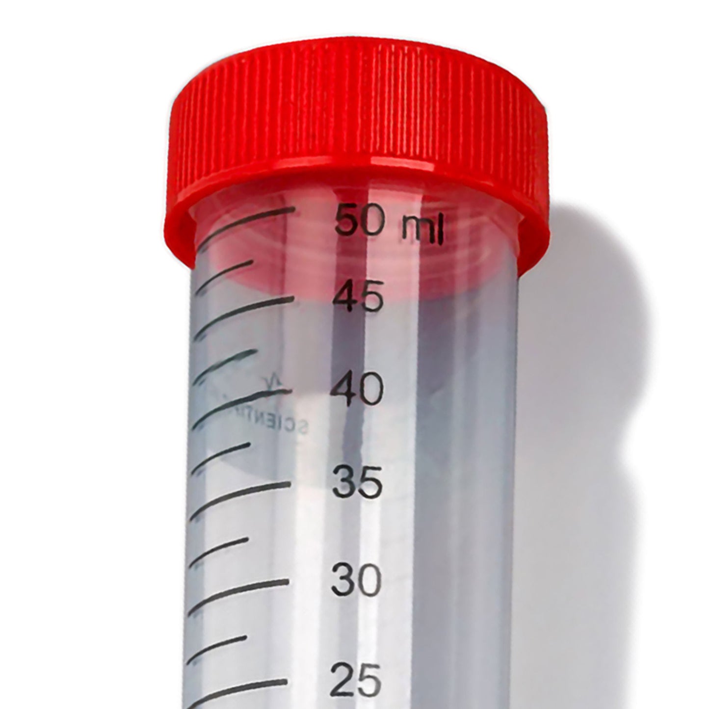 TUBE, CENTRIFUGE W/SCREW CAP STR RED 50ML (25/PK 20PK/CS)