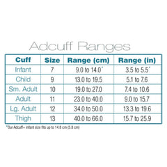 CUFF, W/BLADDER 1TU ADLT BLK