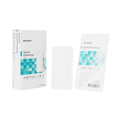 DRESSING, ISLAND BORDER-GAUZE STR LF 4X8" (25/BX 4BX/CS)