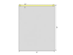 DRAPE, SURG CLEARVIEW STR 12"X18" (10/PK 4PK/CS)