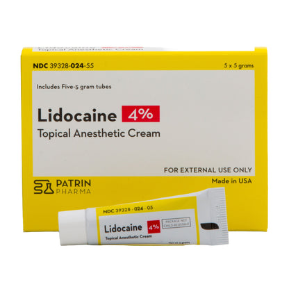 LIDOCAINE, CRM 4% 5GM (5/CT)
