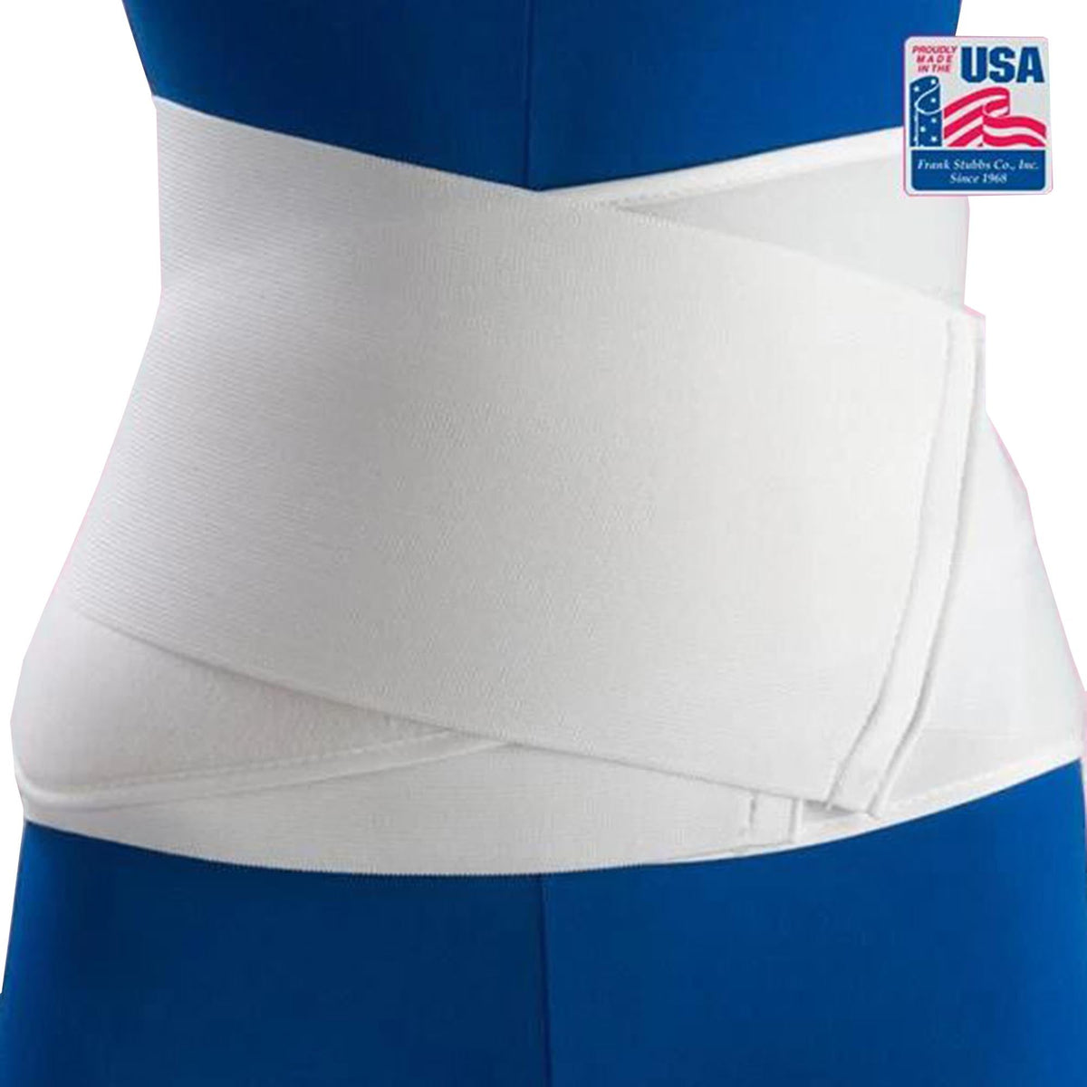 ABDOMINAL BINDER, CONTOURED 12" WHT 28-44" CAT#2005