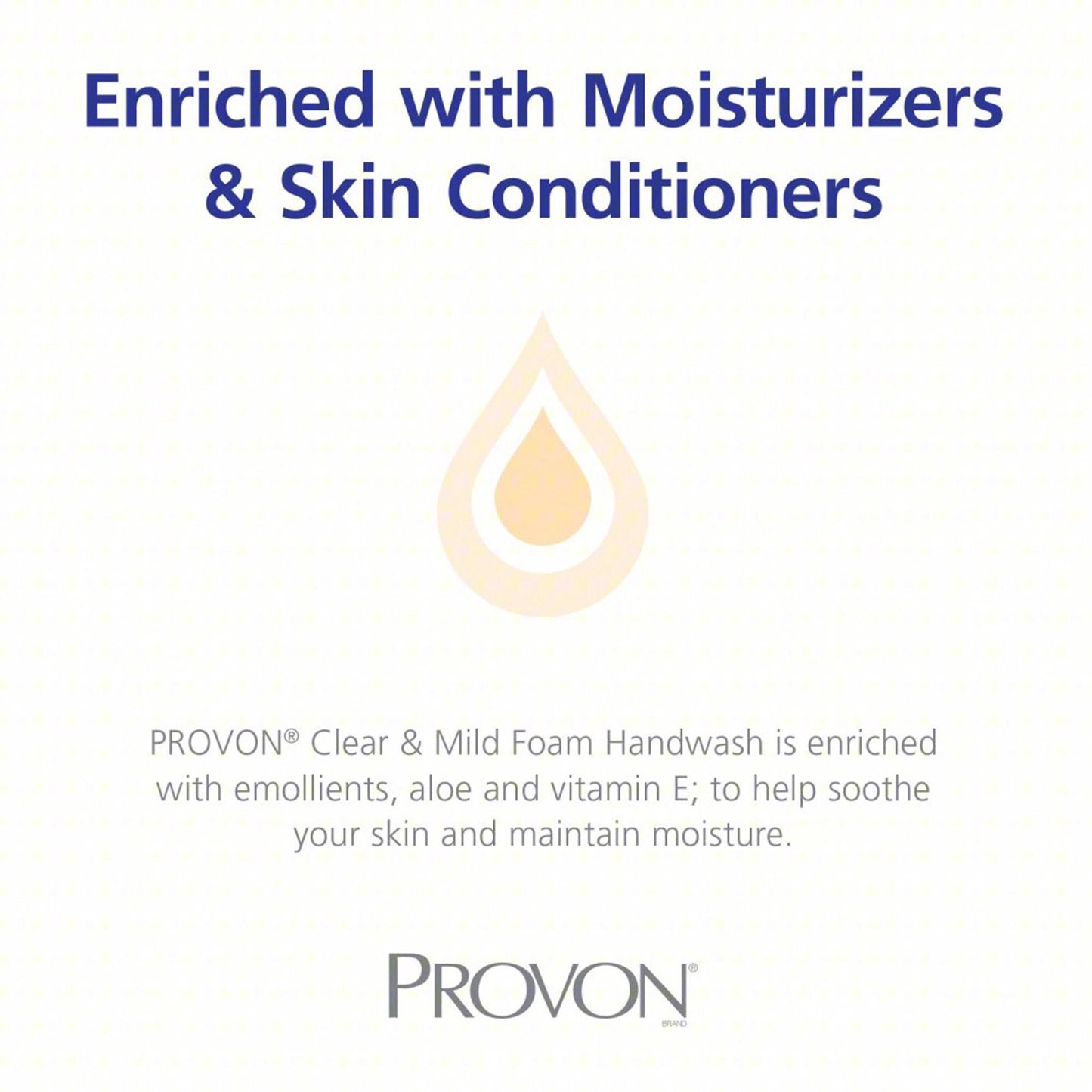 HANDWASH, FOAM PROVON CLR&MILD1250ML (3/CS)