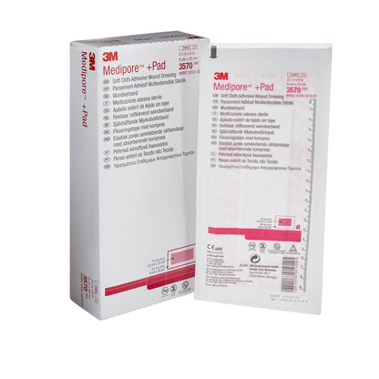 DRESSING, SOFT CLOTH MEDIPORE +PAD 3 1/2X8" (25/BX)