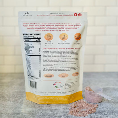 FOOD, POWDERED RESTORE F/KIDNEY HEALTH 16OZ (30/CS)