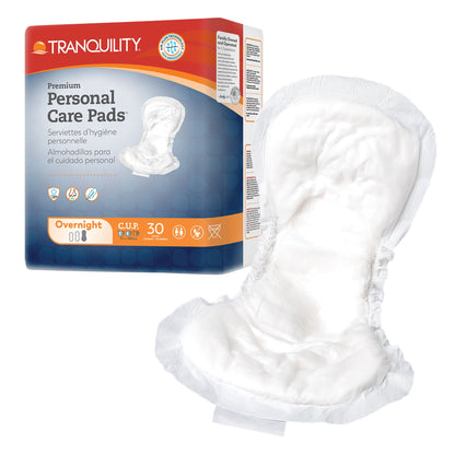 PAD, INCONT TRANQUILITY OVRNGHT DISP ADLT (30/BG 4BG/CS)