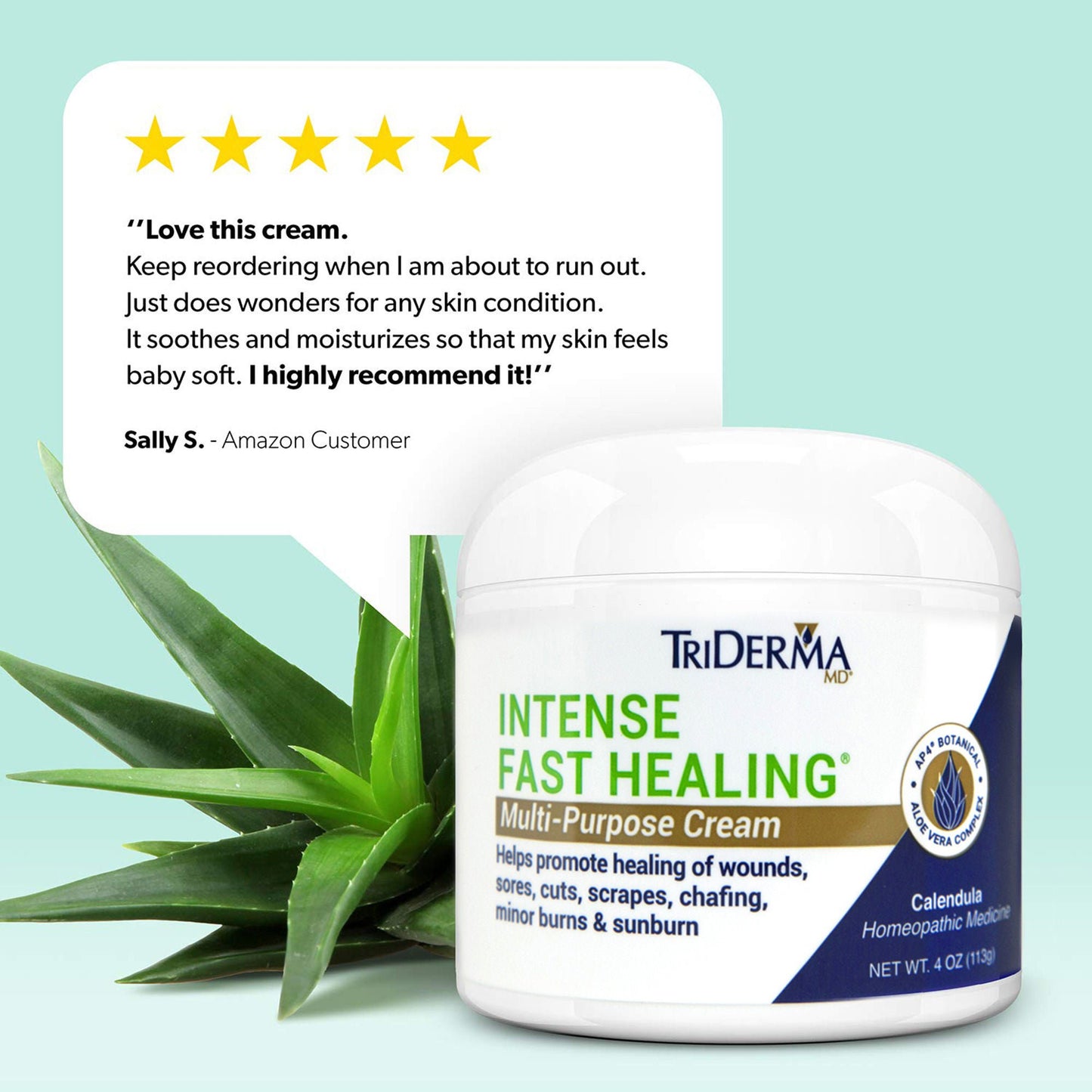 TRIDERMA, FAST HEAL CRM 4OZ (64/CS)