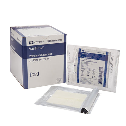 DRESSING, VASELINE FOIL PK STR3X9 (50/BX) KENDAL