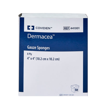 SPONGE, GAUZE DERMACEA 8PLY S TR 4"X4" (25PK/BX 24BX/CS)