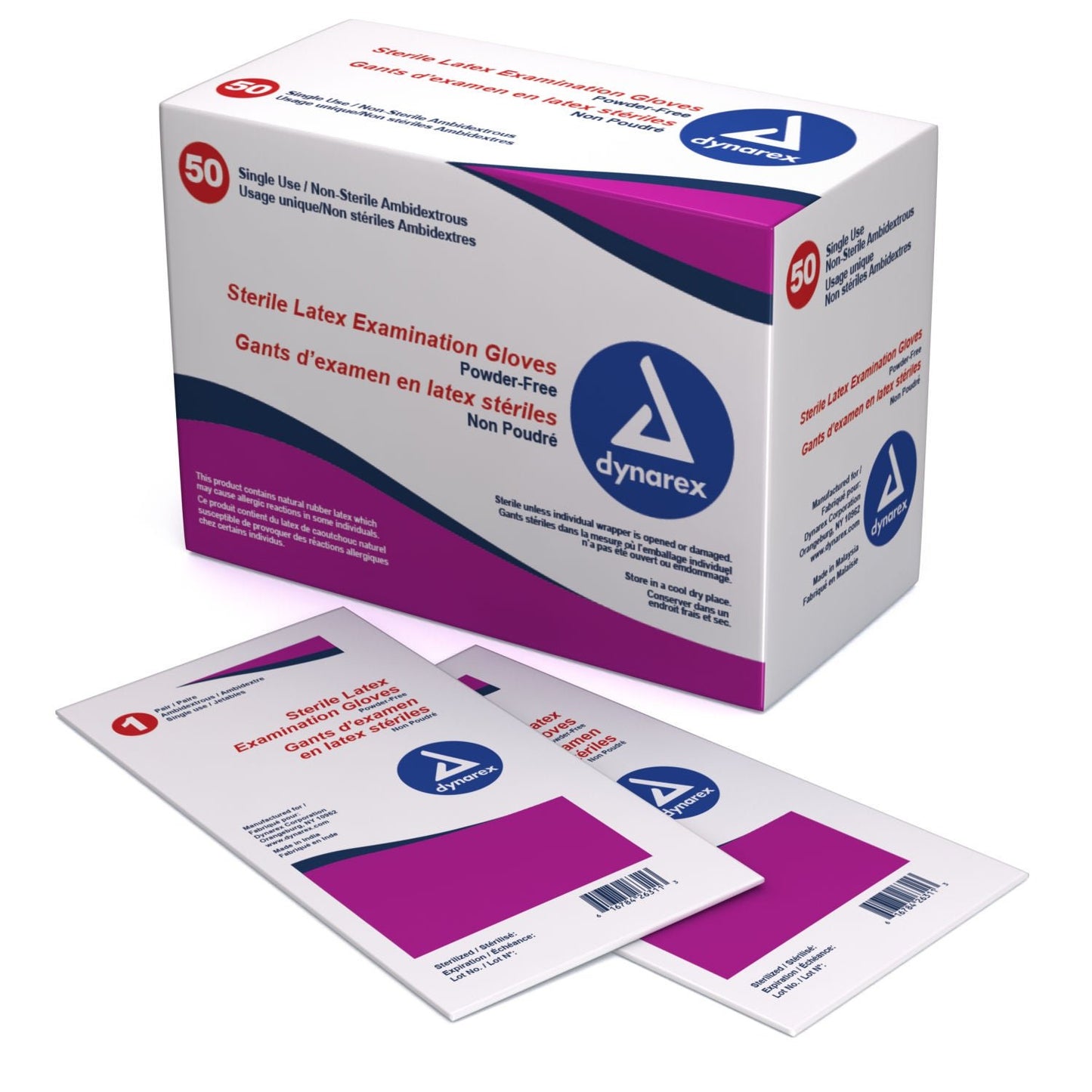 GLOVE, EXAM LTX MED STR2 (50PR/BX 8BX/CS)