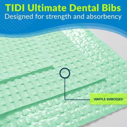 TOWEL, POLY 3PLY TIS GRN 13"X18" (500/CS
