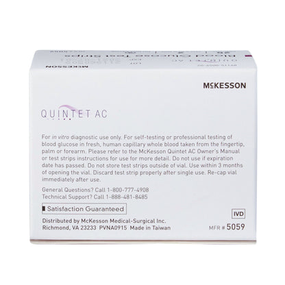 TEST STRIP, BLD GLUCOSE QUINTET AC (50/BX 20BX/CS)