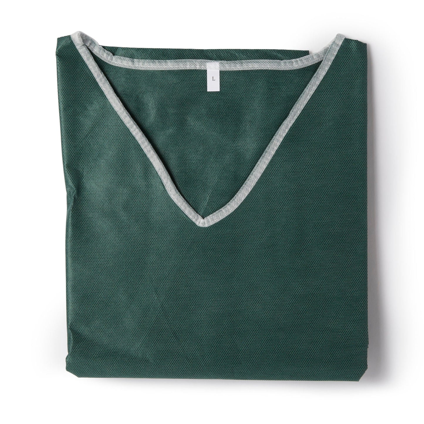 SHIRT SCRUB GRN LG 30/CS NONWOVEN 42-44"