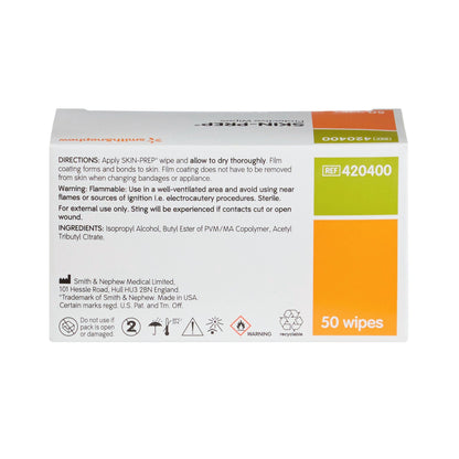 WIPE, SKIN PREP PROT DRSNG (50/BX)