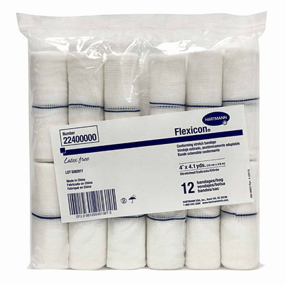 BANDAGE, ELAS GAUZE FLEXICN N/S 4"X4.1YD (12/BG 8BG/CS)