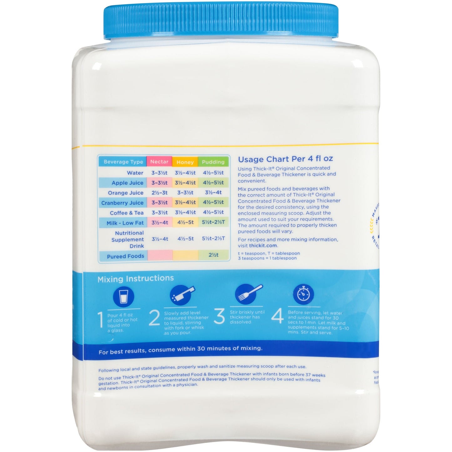 THICK IT, INSTANT FOOD THICKENER 36OZ (6/CS)