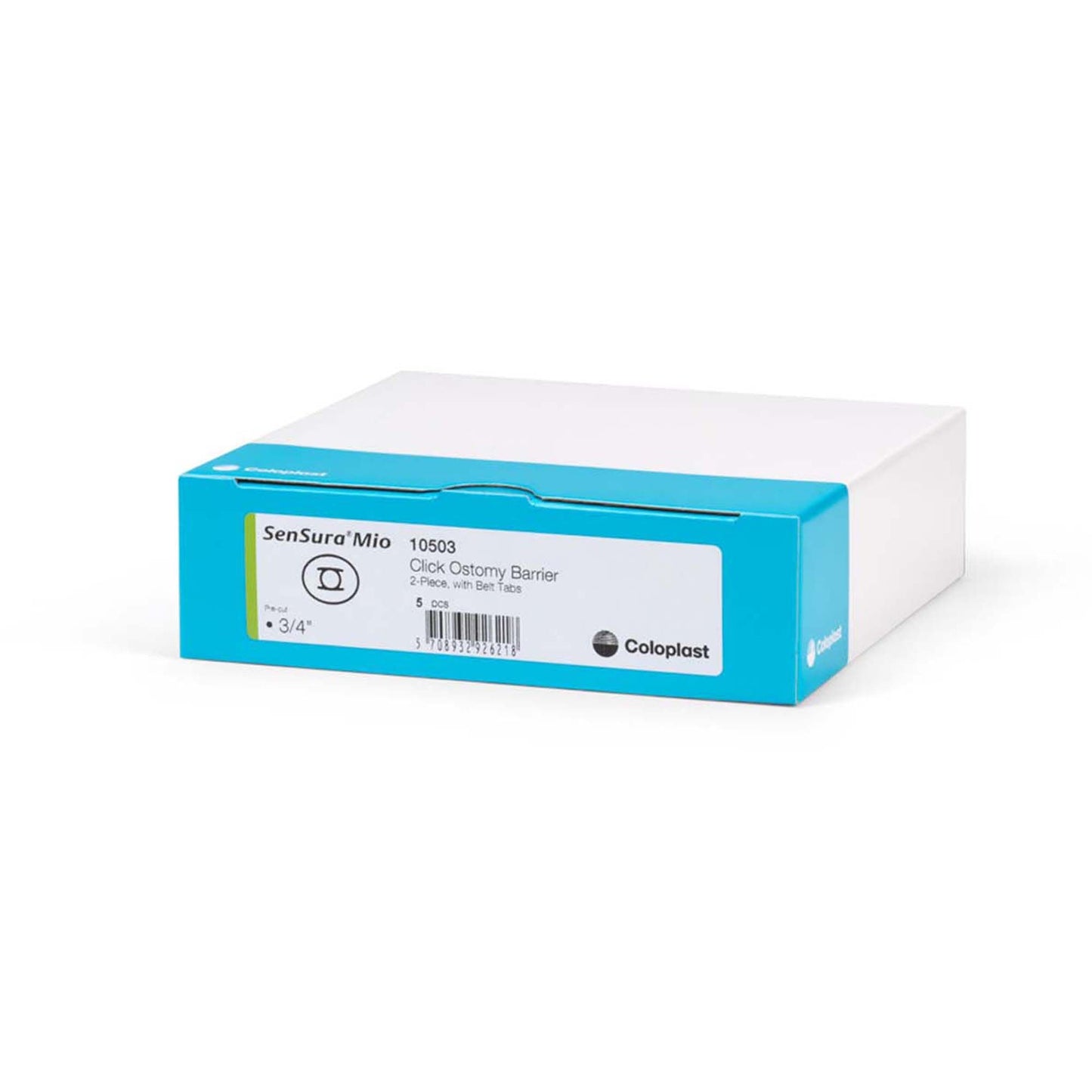 BARRIER, SKN MIO CLCK 2PC N/CNVX STD W/TAB 40MM 3/4" (5/BX)